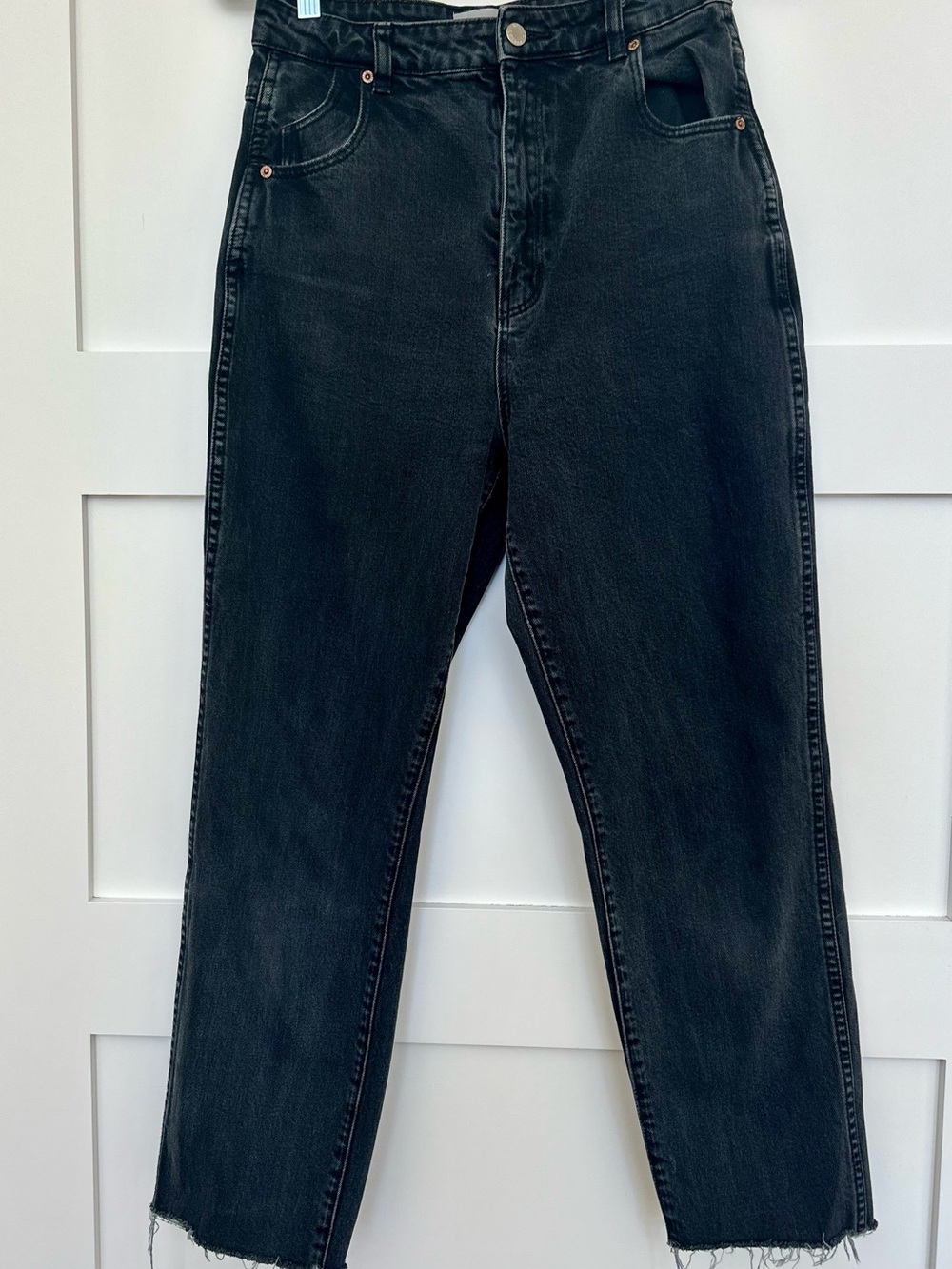 ROLLA'S Washed Black High-Waist Jeans